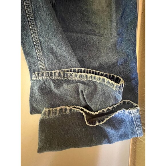 Carhartt Mens Blue Denim Work Jeans Size 38x30 Slight (paint) Stains Distress - Picture 5 of 12